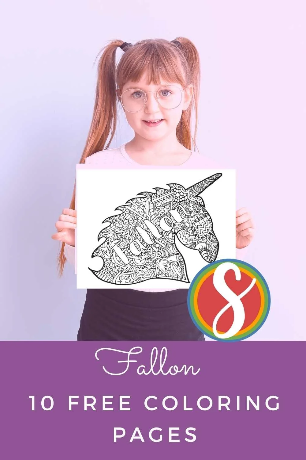 Free FALLON Coloring Page — Stevie Doodles