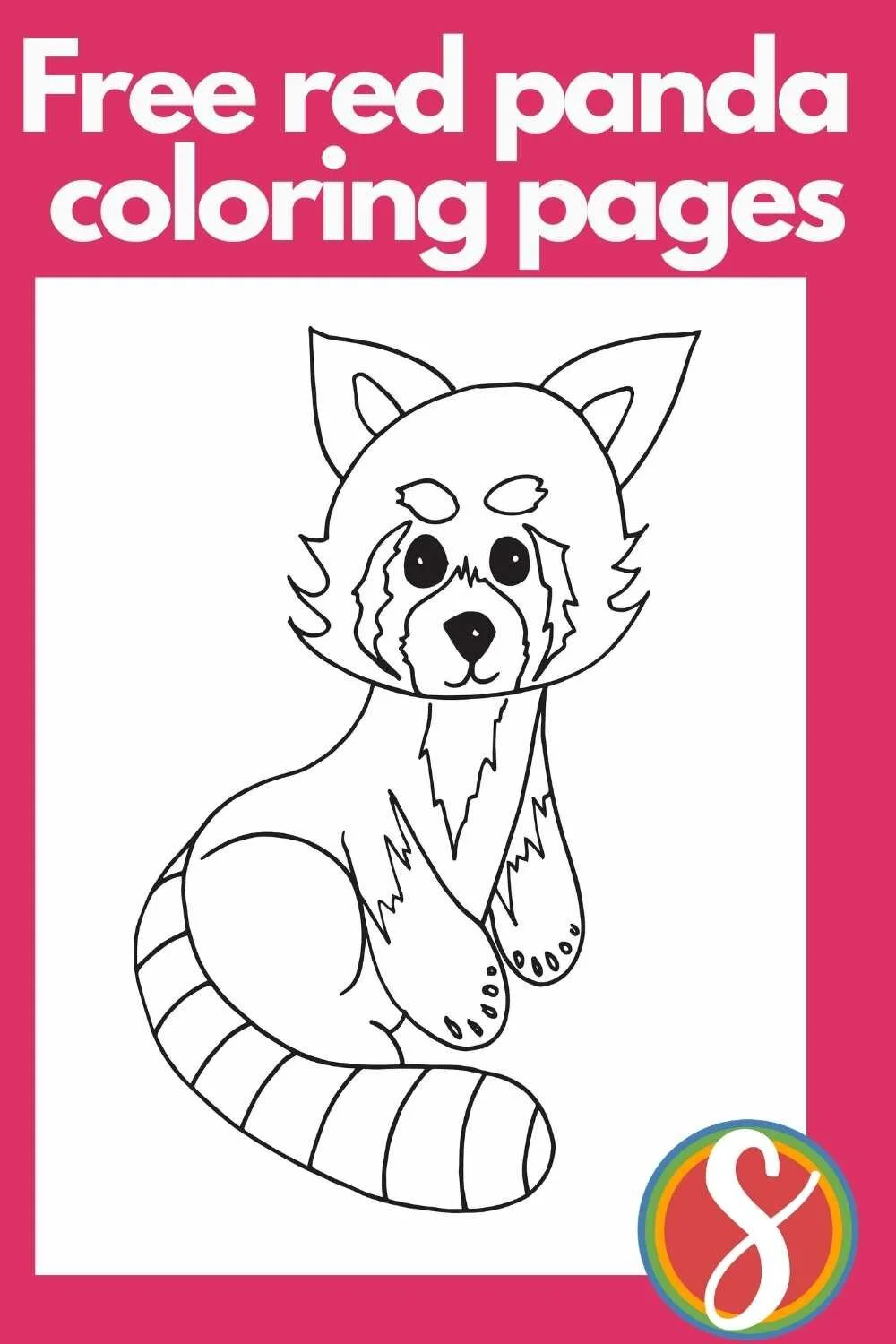 4 Free Red Panda Coloring Pages — Stevie Doodles