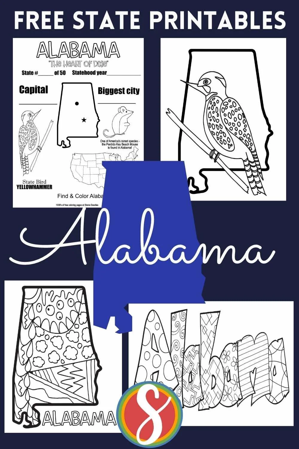 Free Alabama Coloring Pages Stevie Doodles Free Alabama Coloring Pages Stevie Doodles