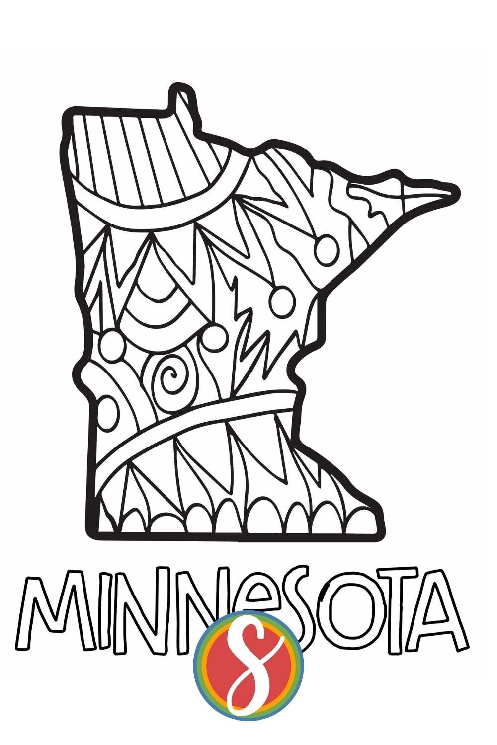 Free Minnesota Printable Coloring Page Activities — Stevie ...