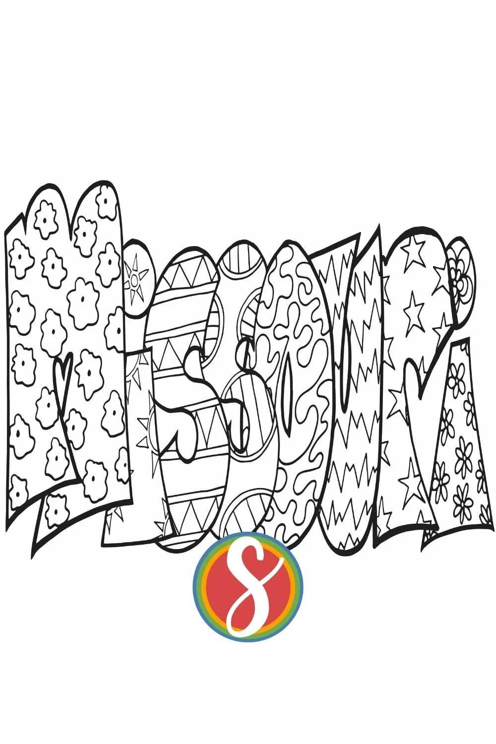 Mo Coloring Free Missouri Coloring Pages — Stevie Doodles