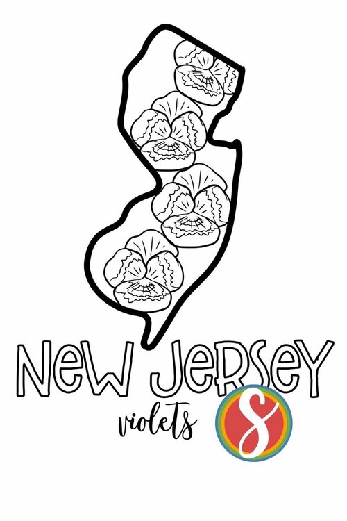 Free New Jersey Coloring Pages — Stevie Doodles