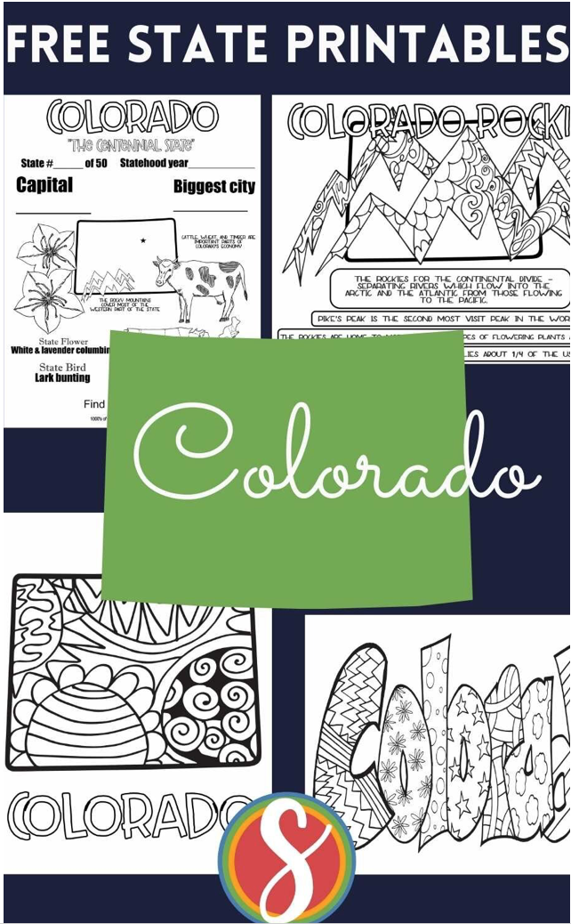 Free printable coloring pages about United States geography - print and color 200 free printables about the states