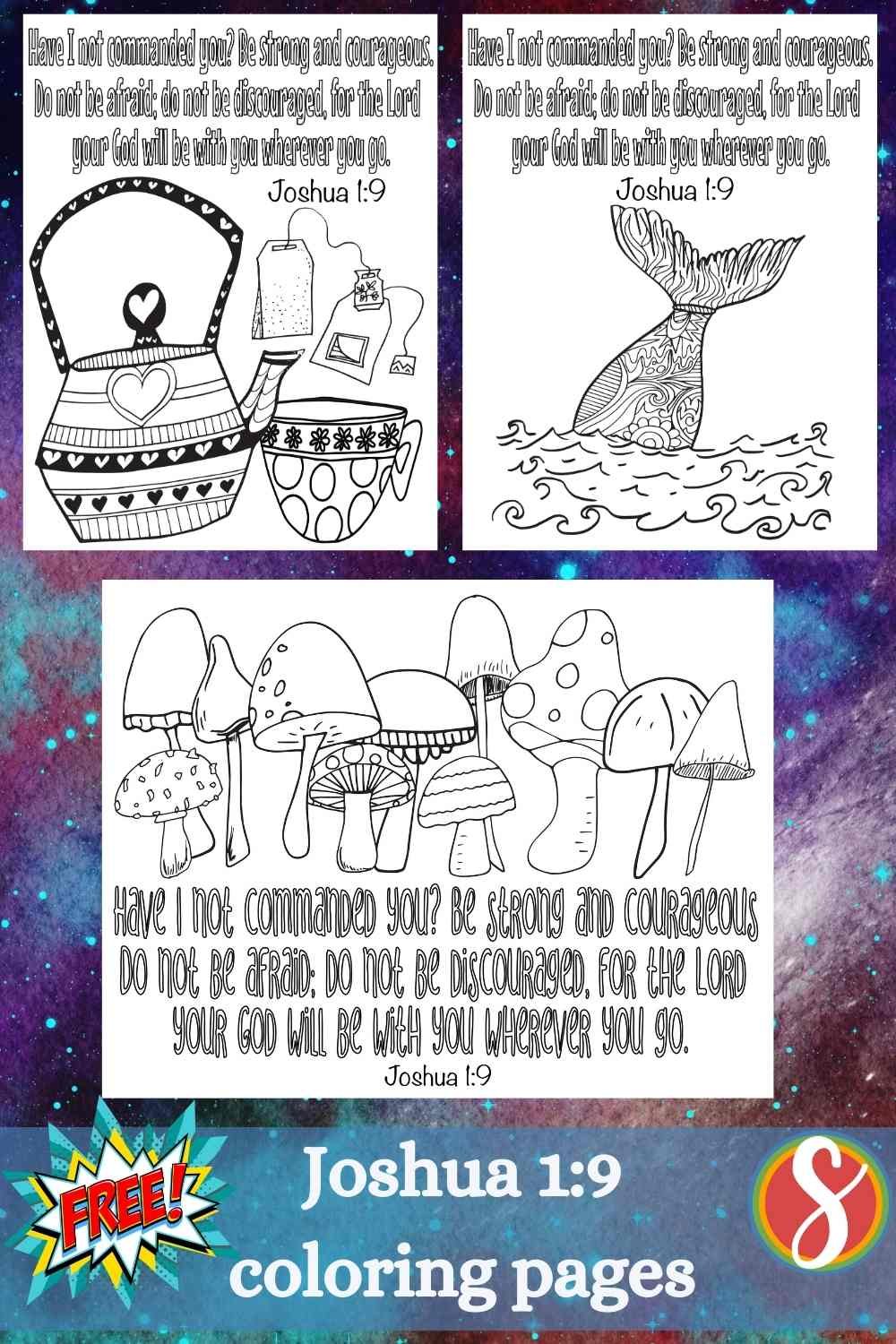Free Joshua 1:9 Coloring Pages — Stevie Doodles