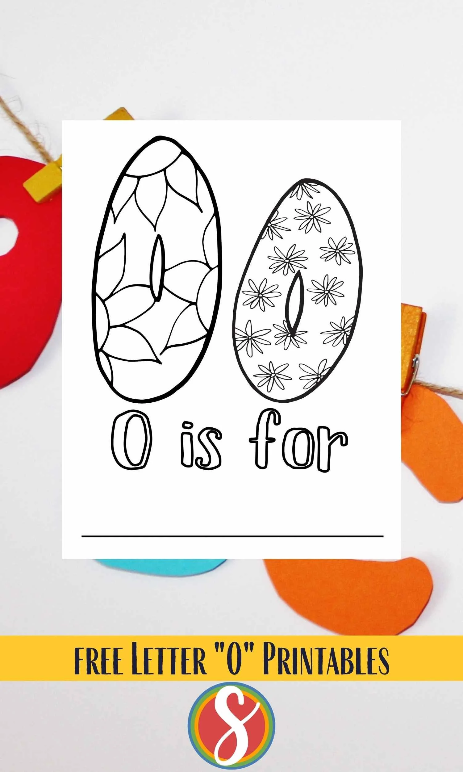 Ostrich Letter O Coloring Sheet for Children