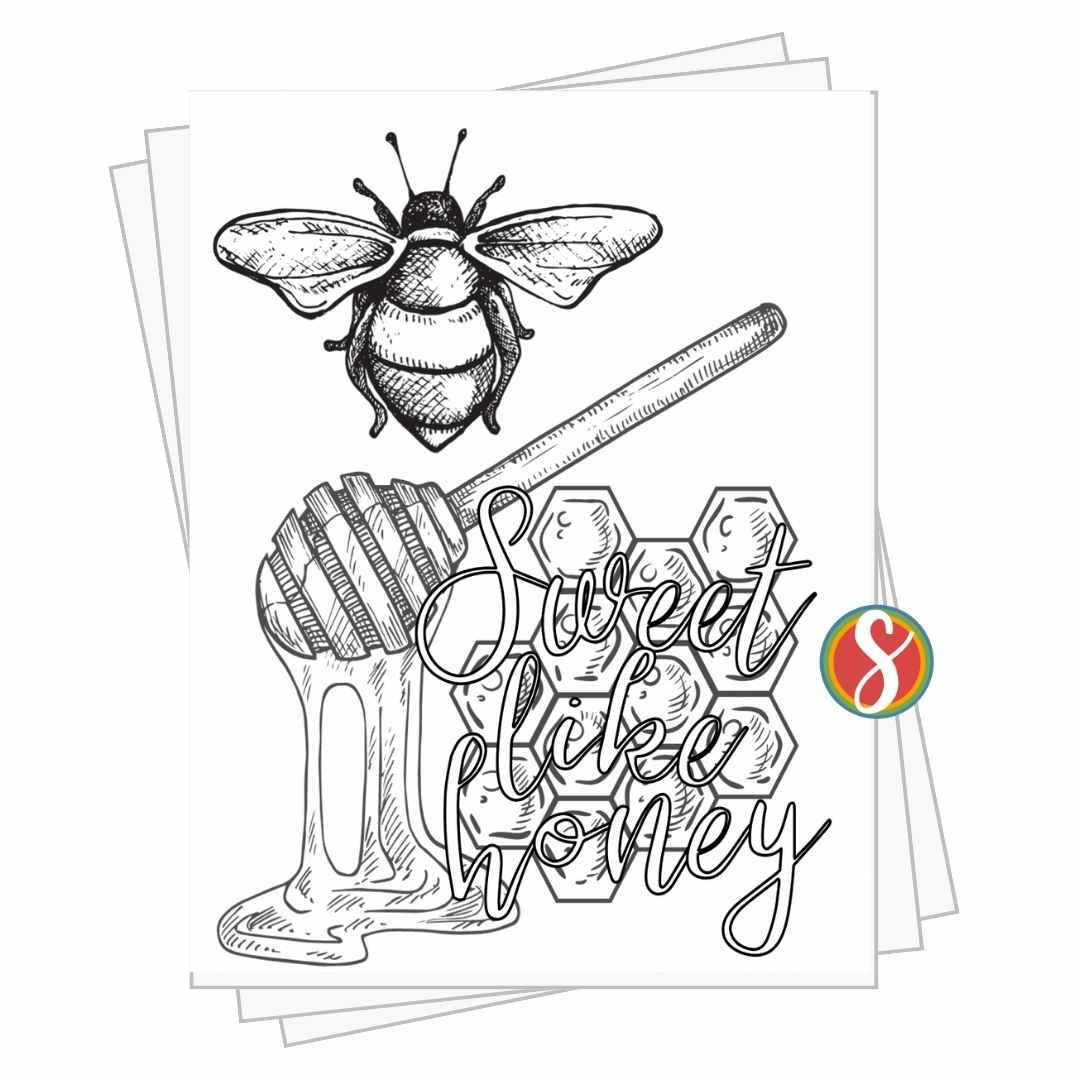 Bee Coloring Pages