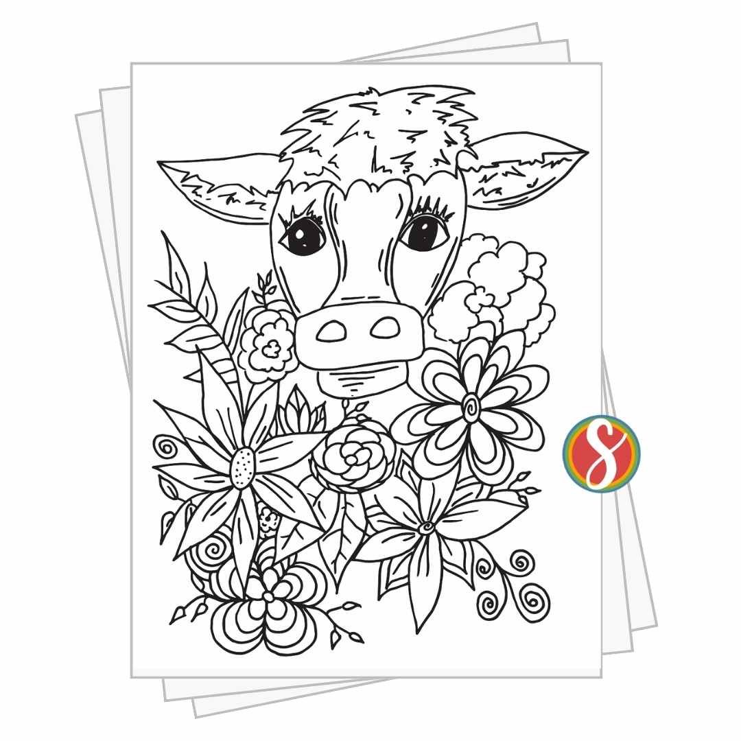 Cow Coloring Pages