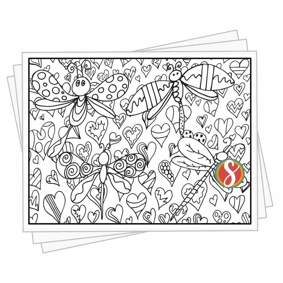 Dragonfly Coloring Pages