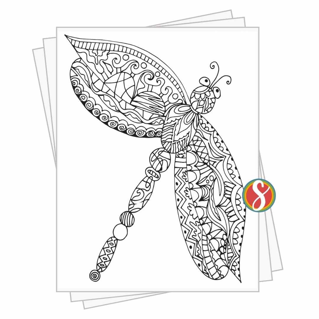 Dragonfly Coloring Pages