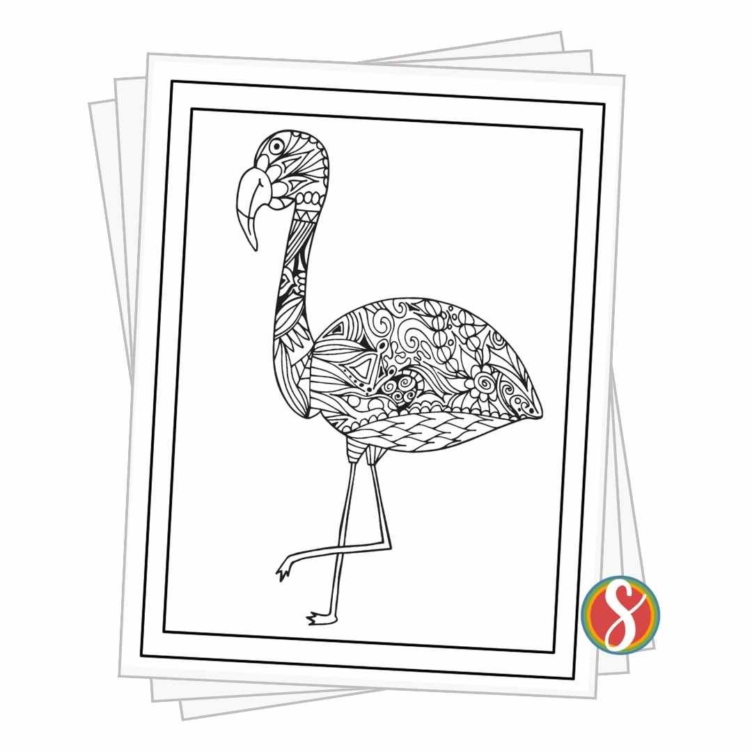 Flamingo Coloring Page