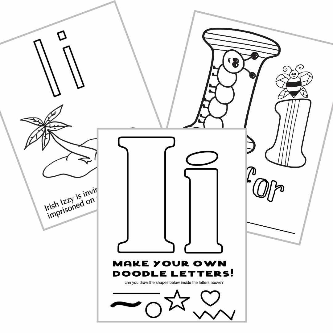 Letter I Coloring Pages