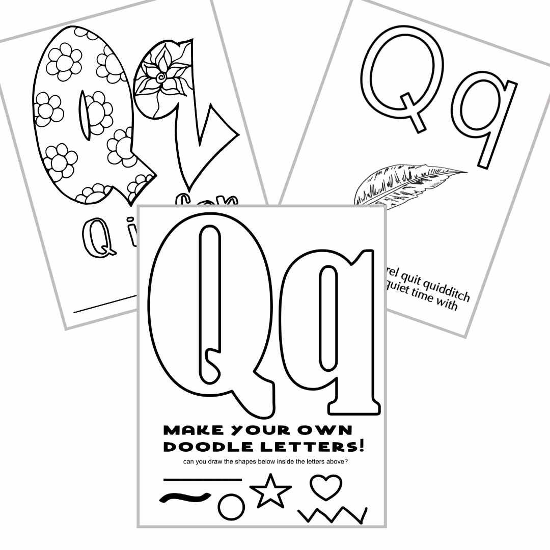 Letter Q Coloring Pages