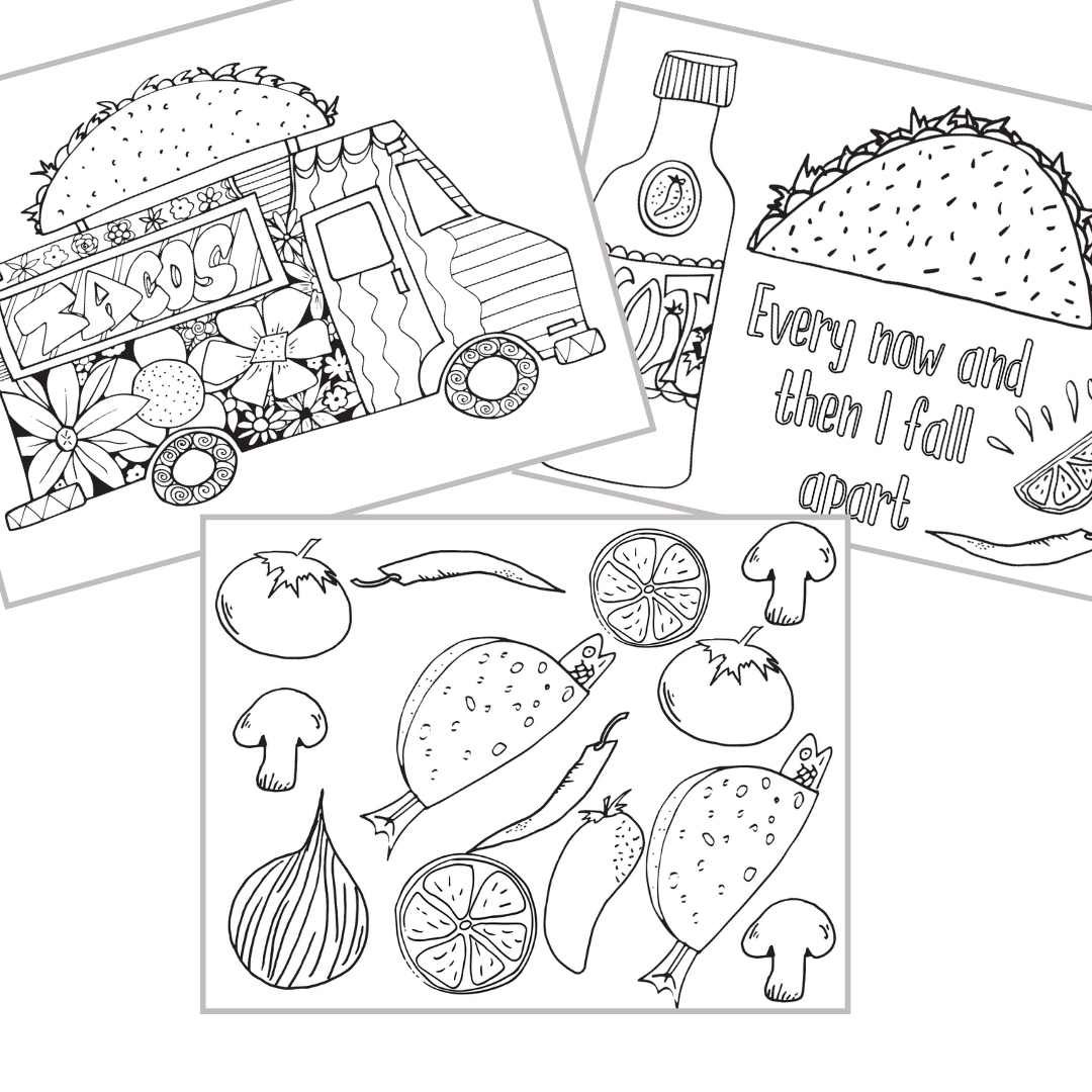 Taco Coloring Pages