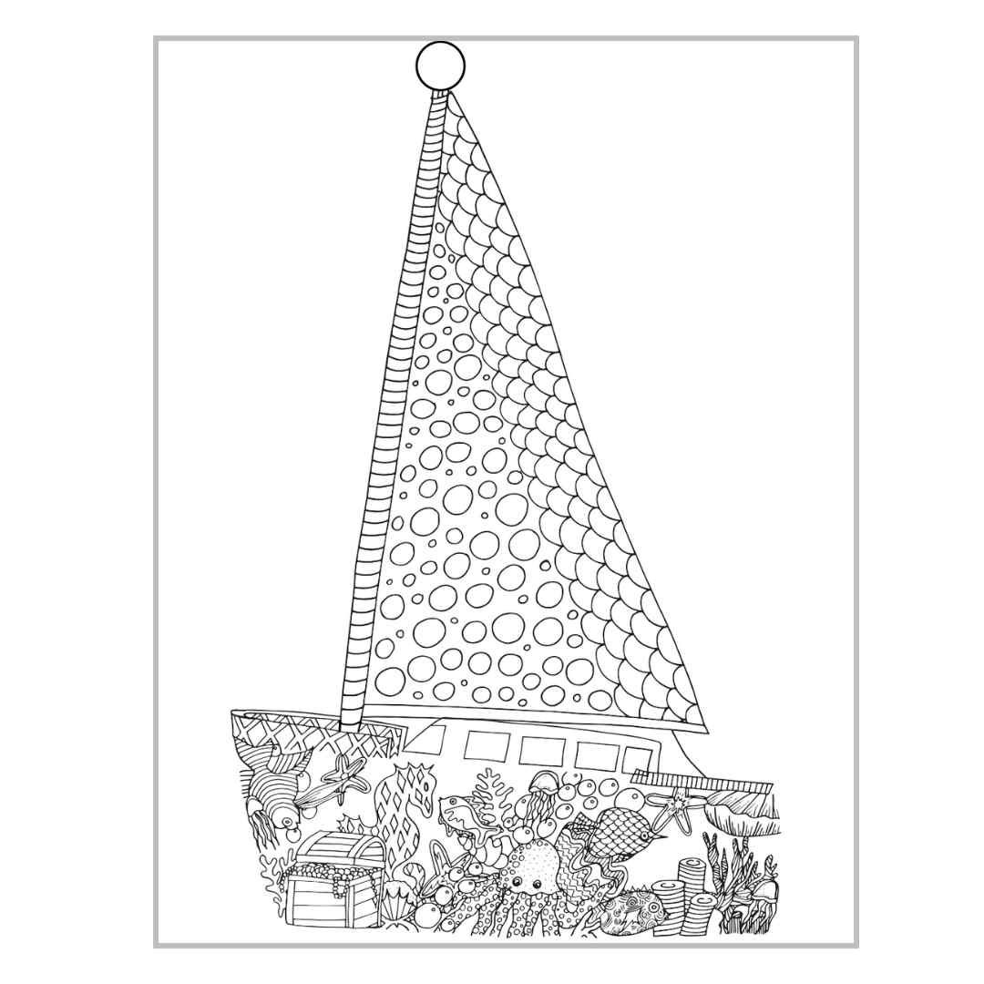 Boat Coloring Pages