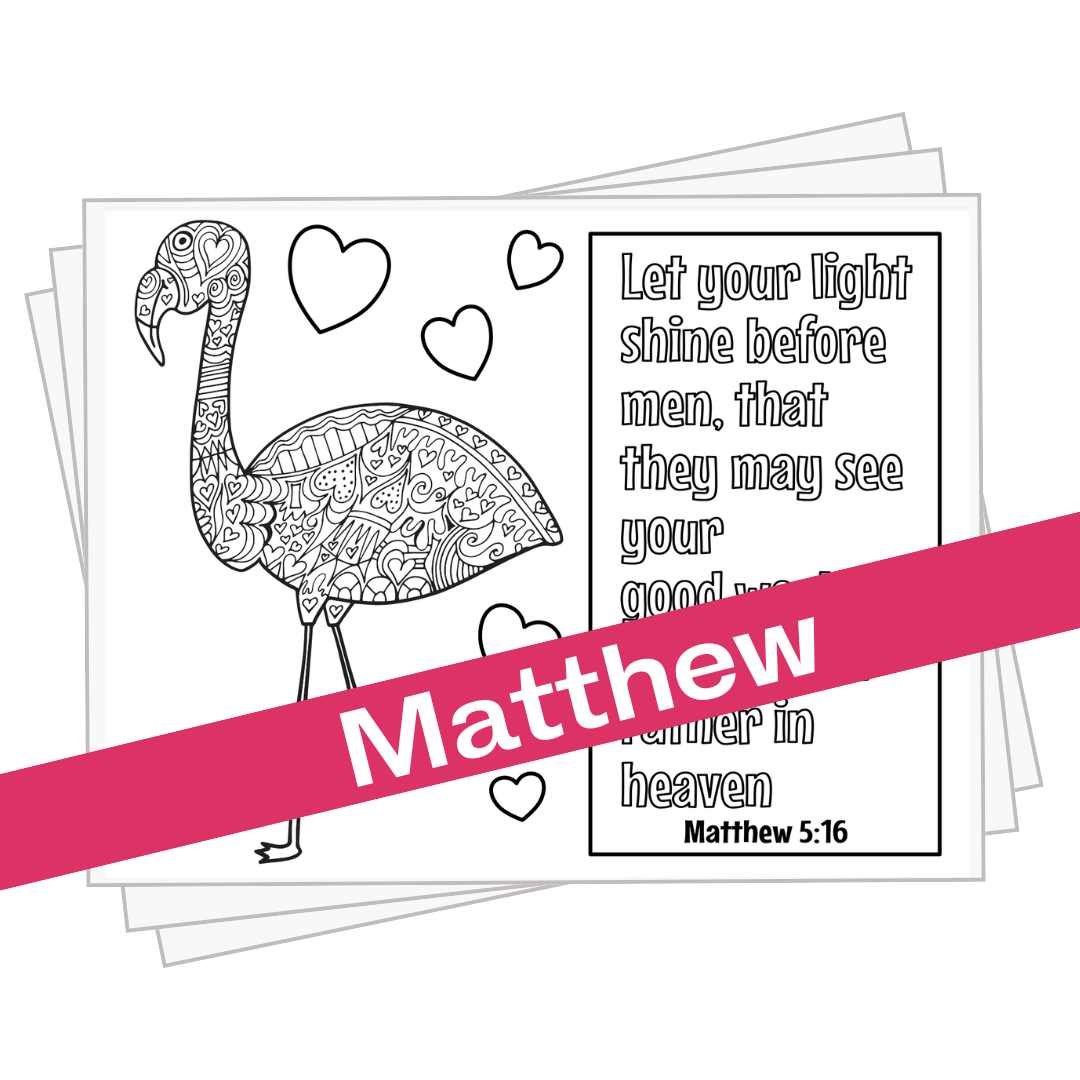 Matthew Coloring Pages