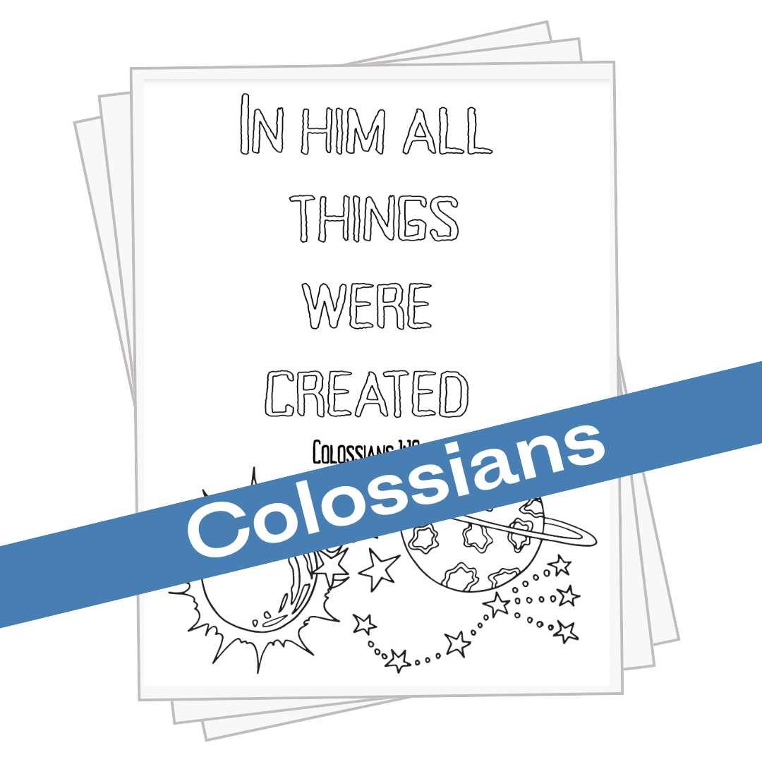 Colossians Coloring Pages