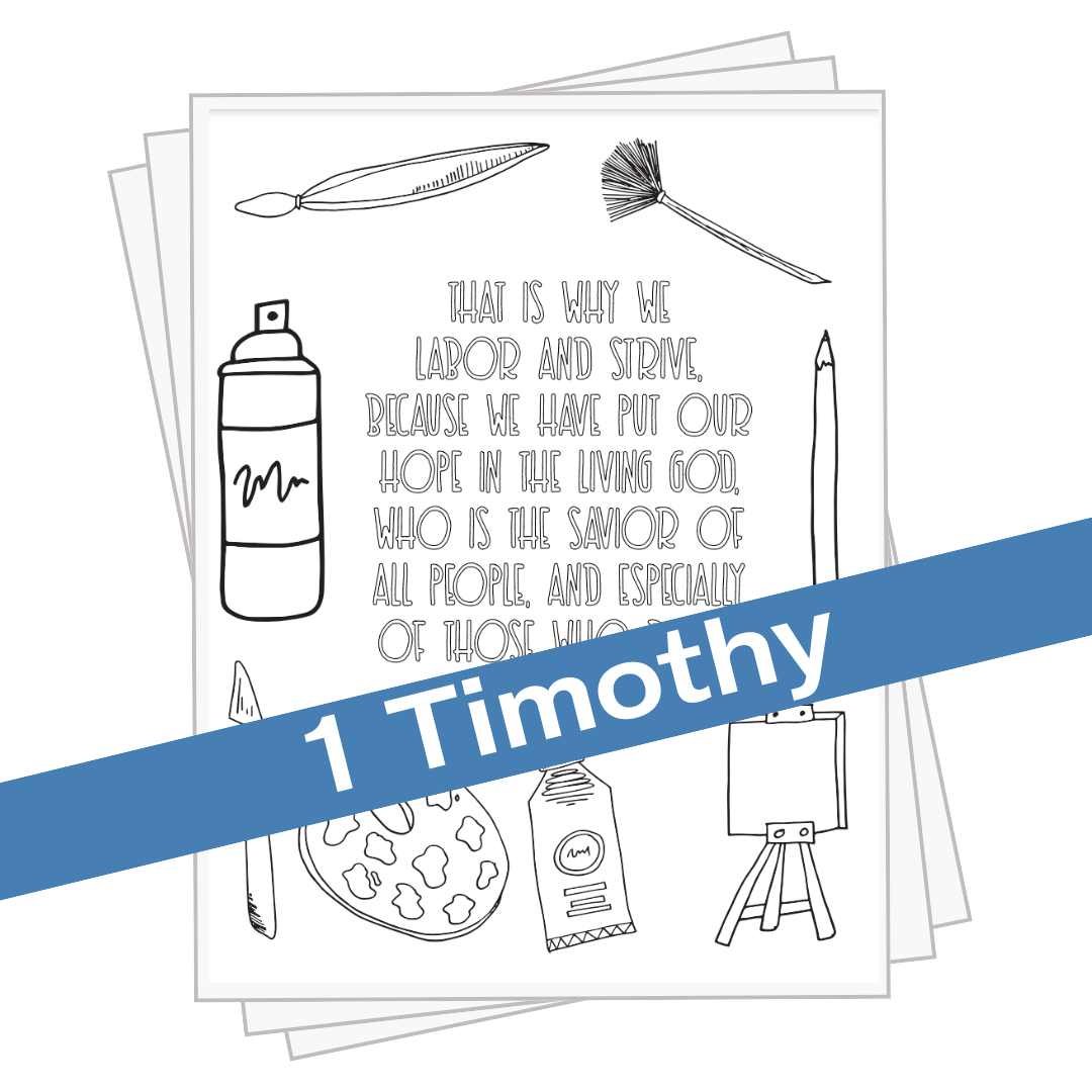 1 Timothy Coloring Pages