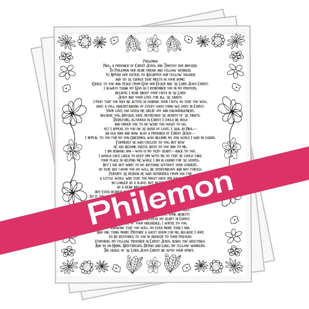Philemon Coloring Pages