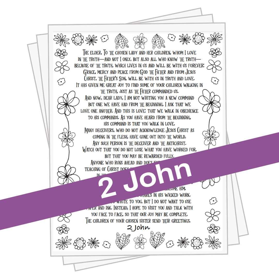 2 John Coloring Pages