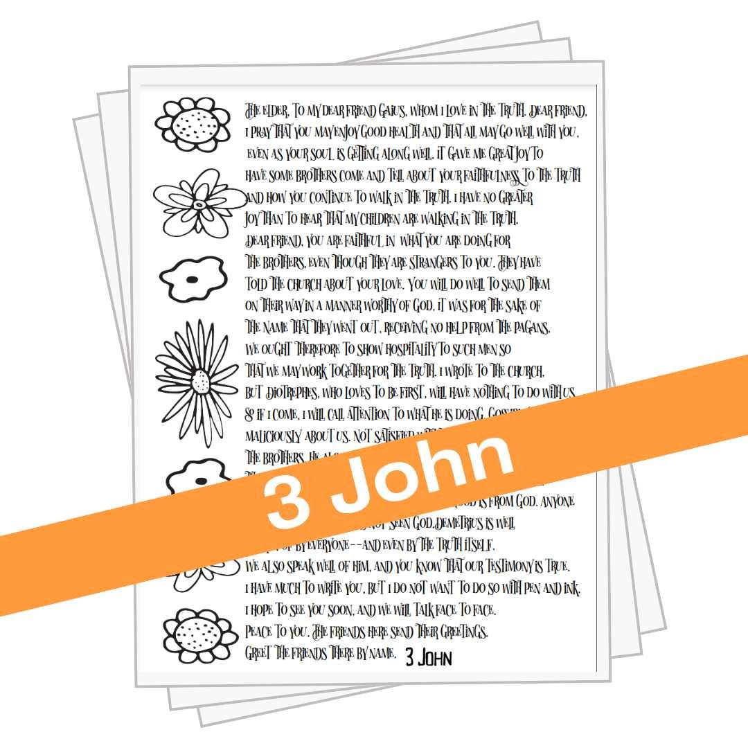 3 John Coloring Pages