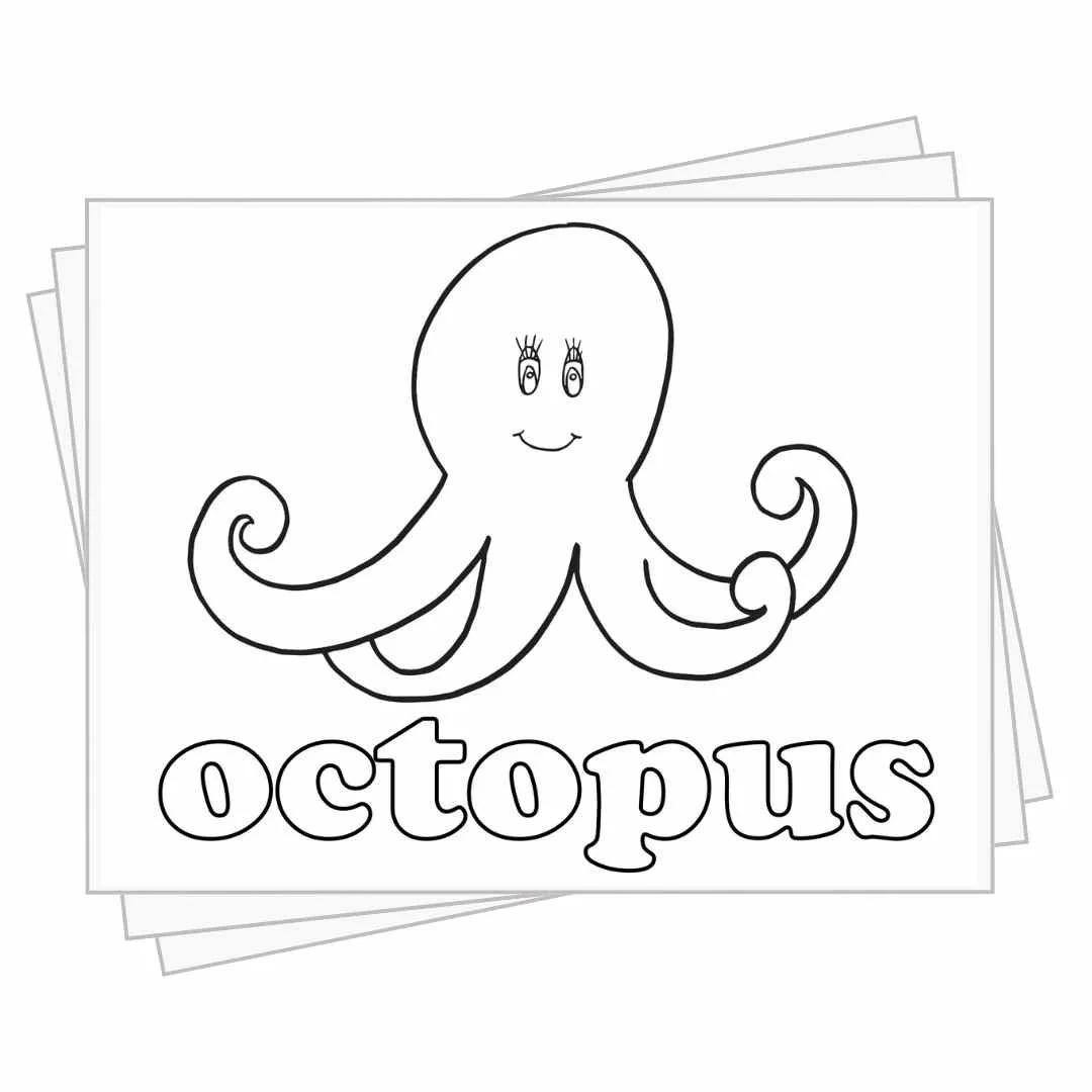 Octopus Coloring Pages