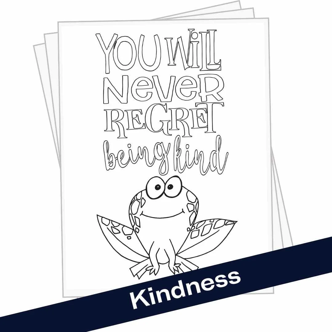 Free Kindness Coloring Pages