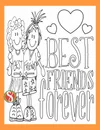 Free Best Friends Coloring Pages — Stevie Doodles