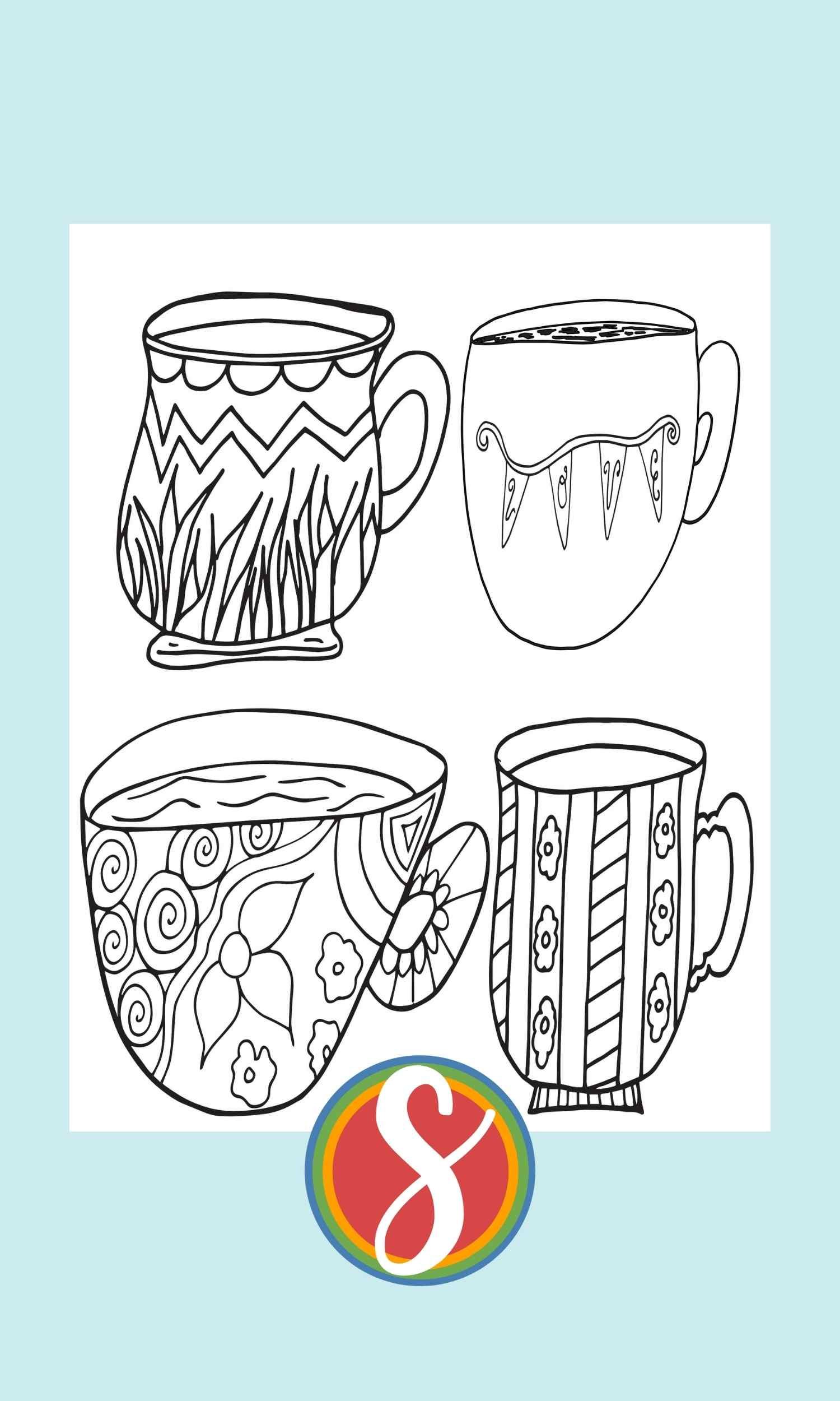 28 Coffee Coloring Pages (Free PDF Printables)