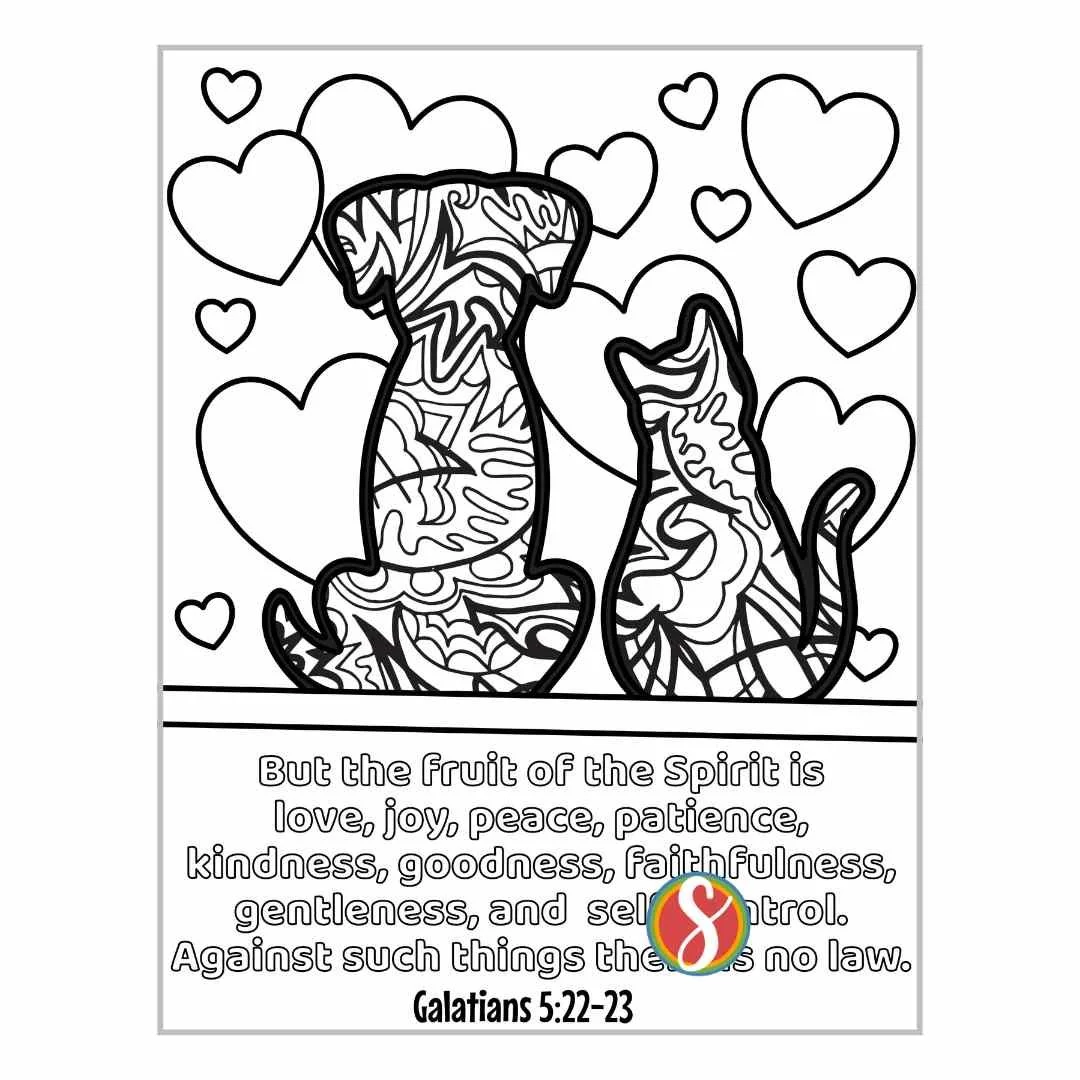 100+ Free Fruit Of The Spirit Coloring Pages — Stevie Doodles