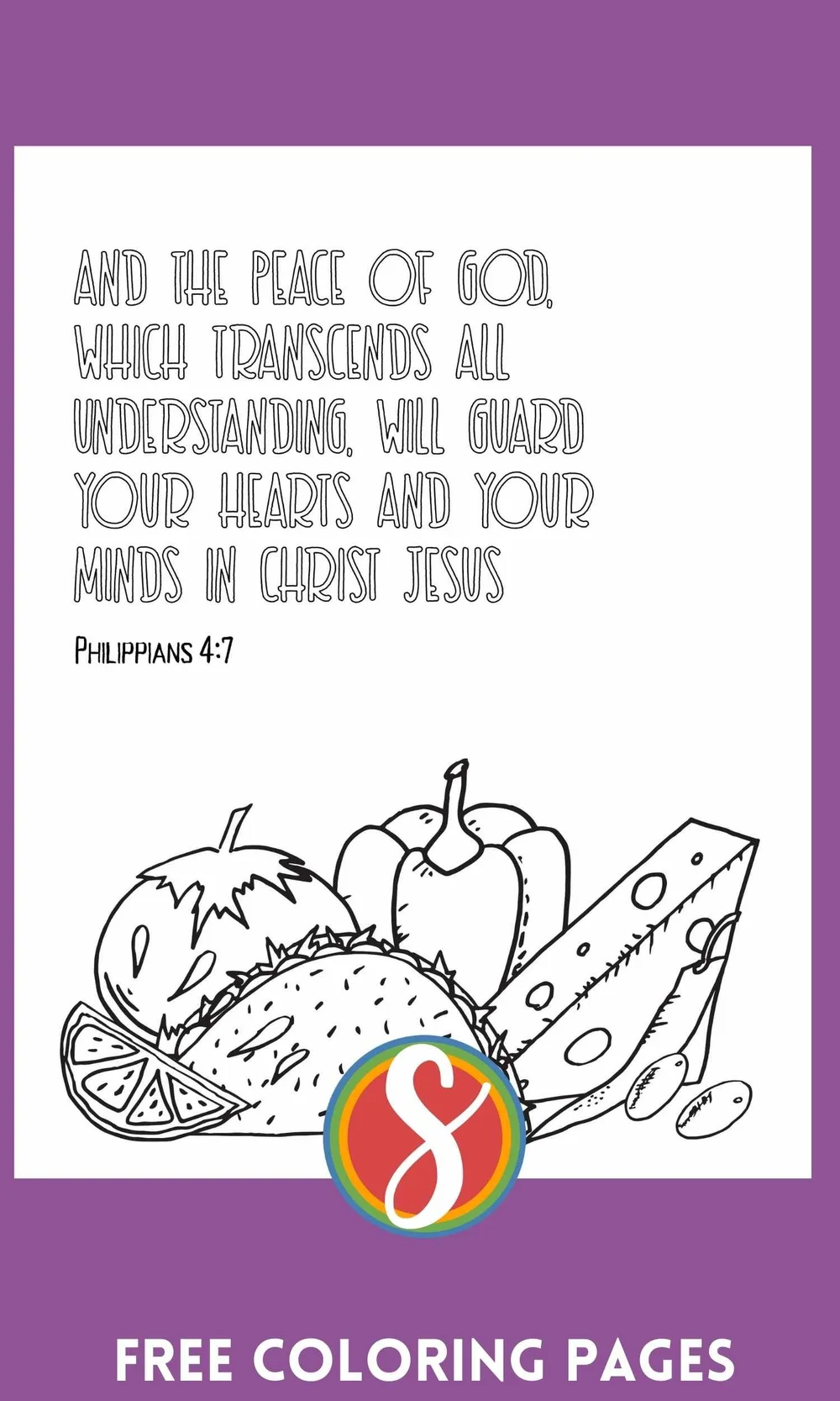 Free Philippians Scripture Coloring Pages — Stevie Doodles