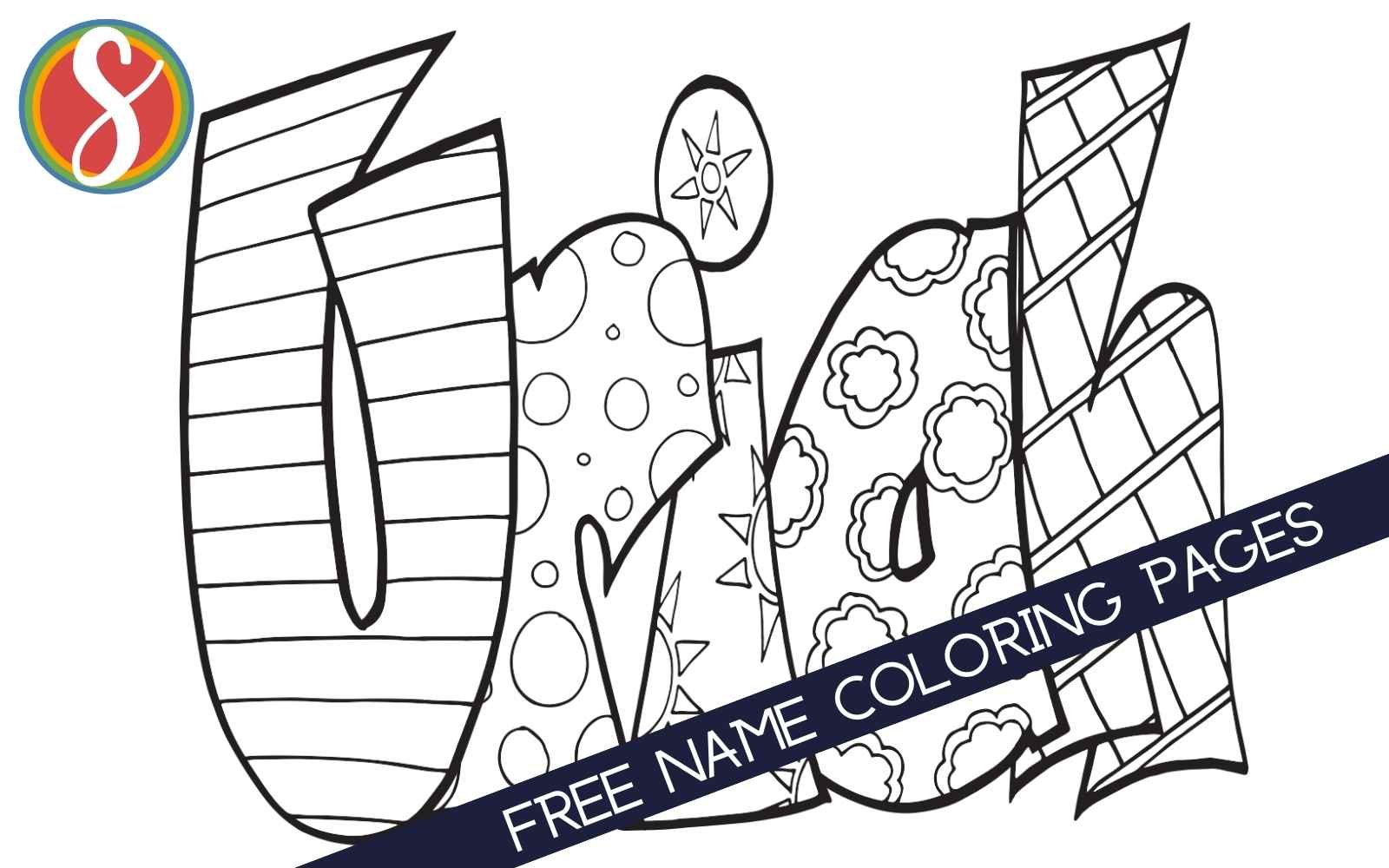 colorable "Uriah" name coloring pages