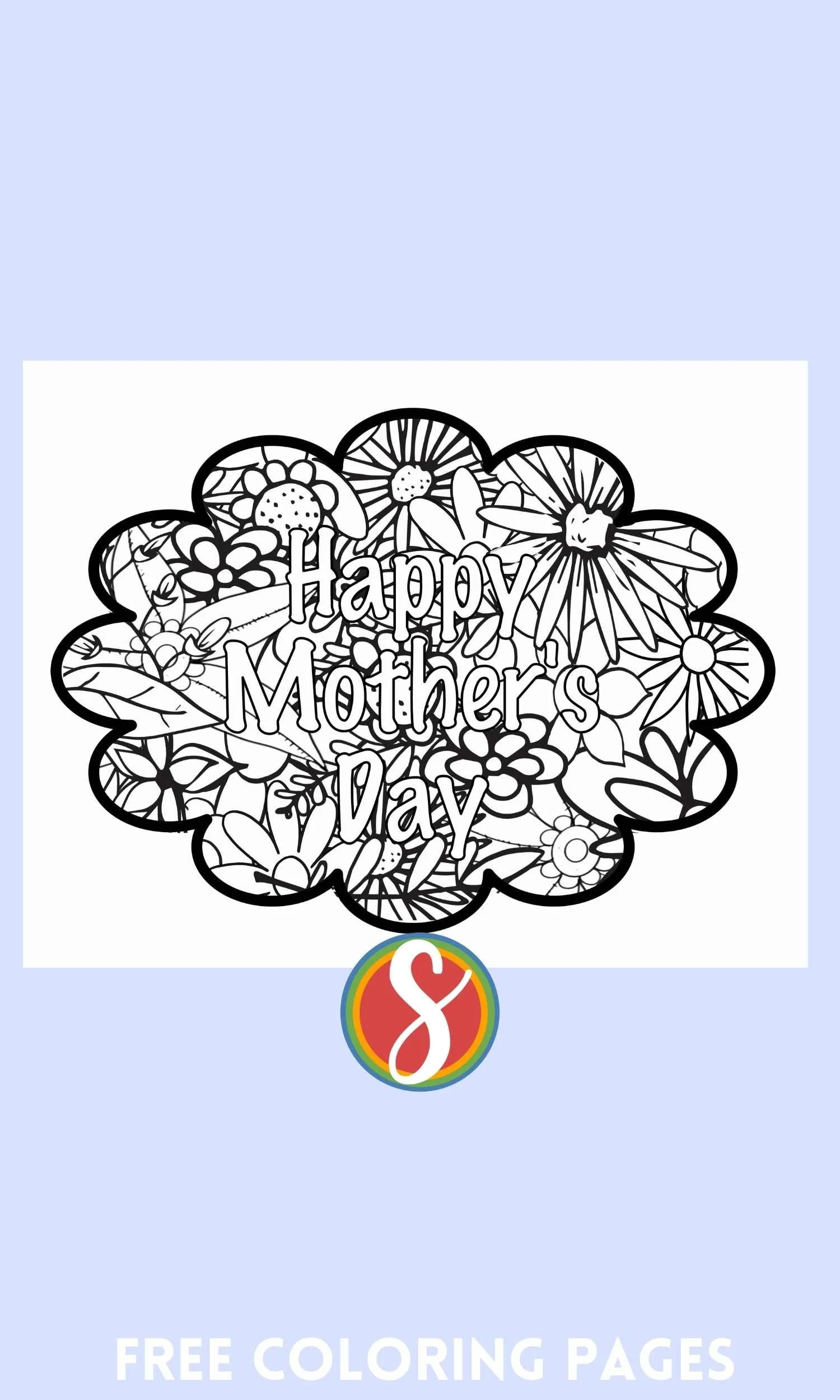 Free Mother's Day Coloring Pages — Stevie Doodles