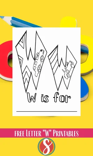 Coloring Group W 10 Free Letter W Coloring Pages — Stevie Doodles