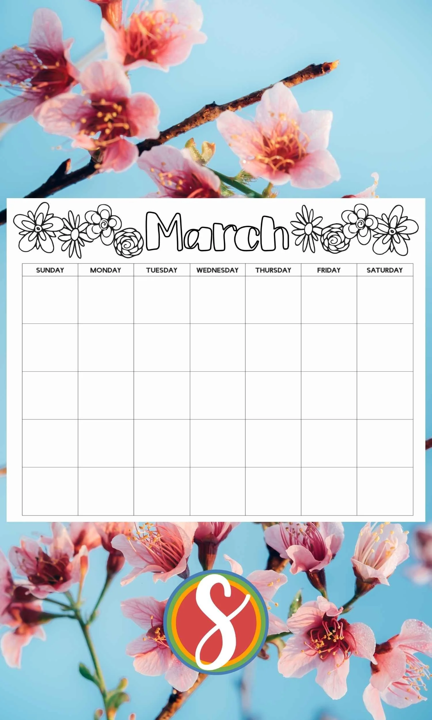 Free Calendar Printables - Printable Pages For Each Month — Stevie Doodles