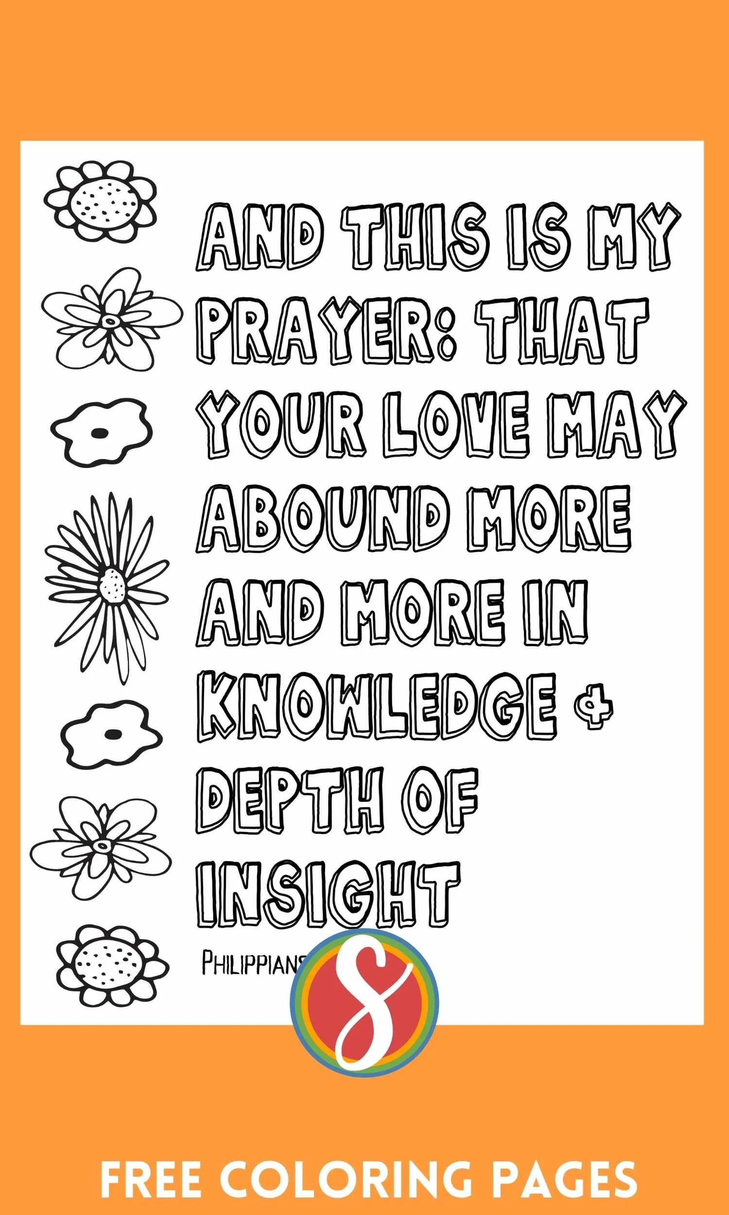 Free Philippians Scripture Coloring Pages — Stevie Doodles