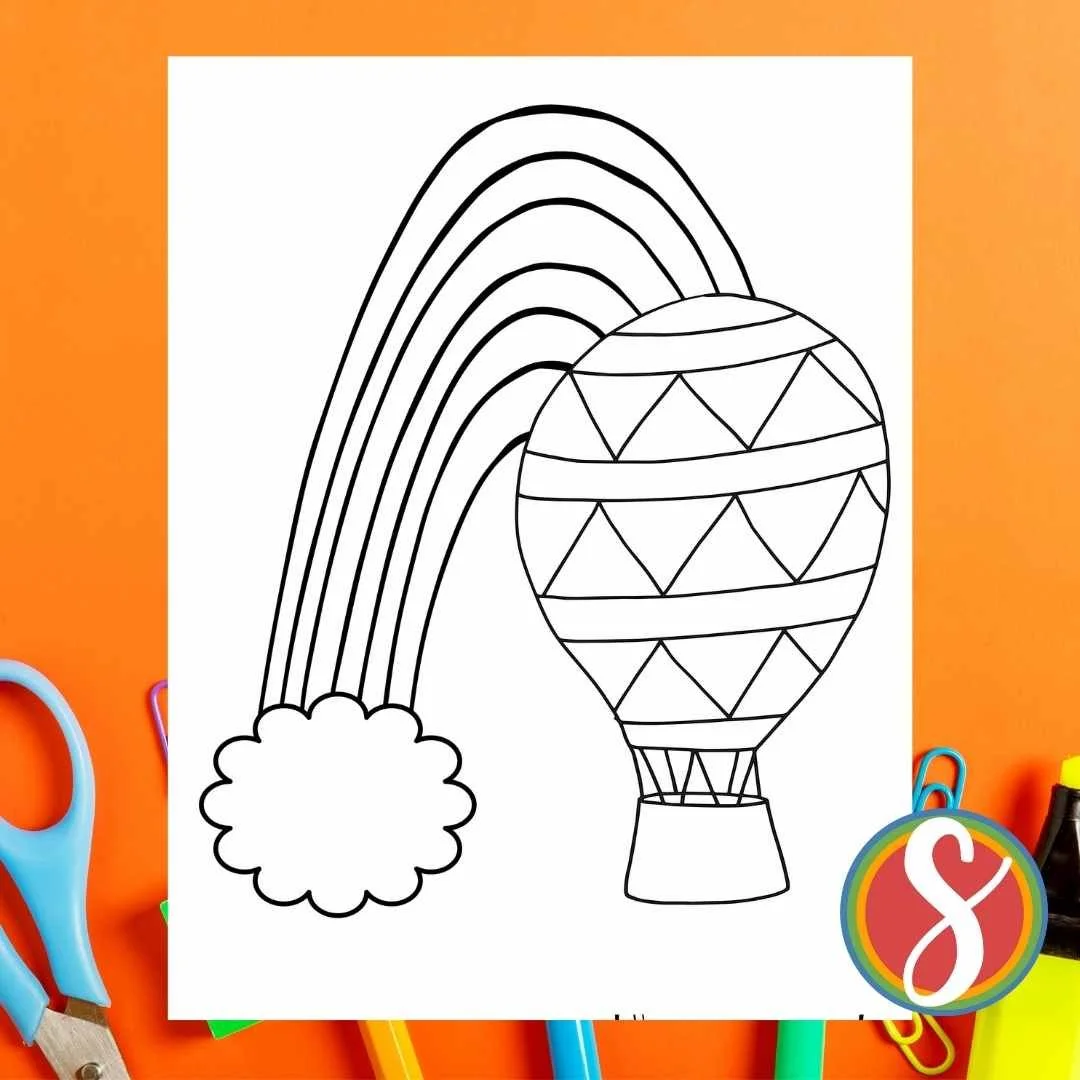 Free Rainbow Coloring Pages — Stevie Doodles