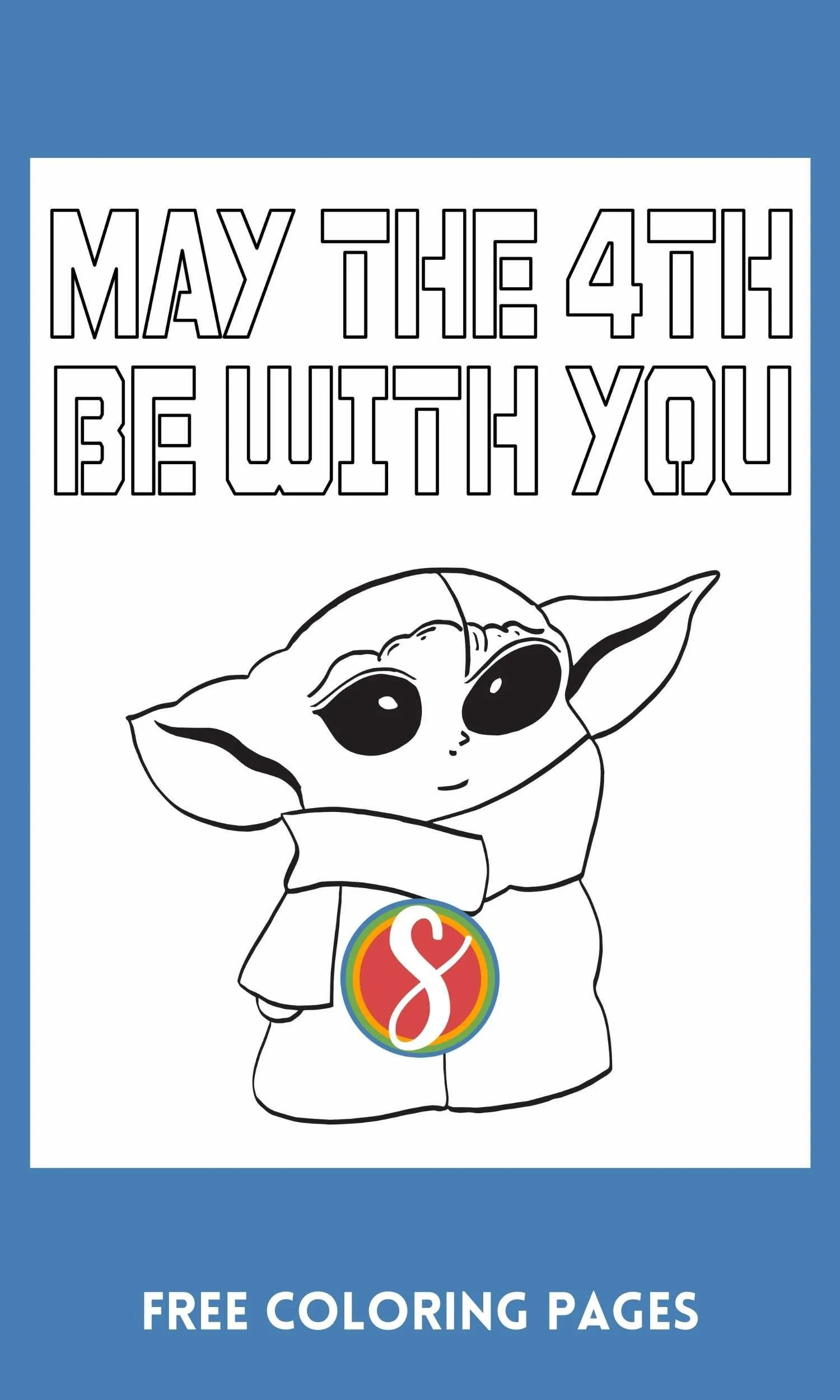 May the 4th Be With You Coloring Pages — Stevie Doodles