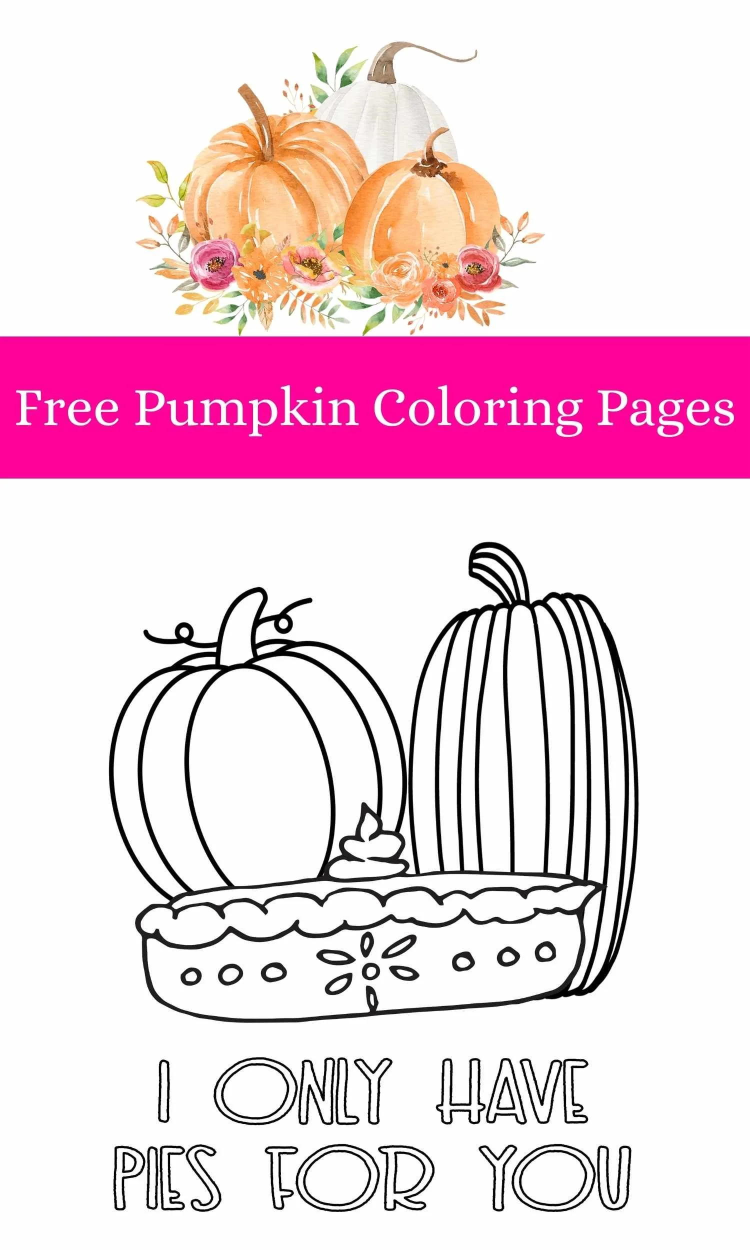 Pumpkin Patch Coloring Sheet