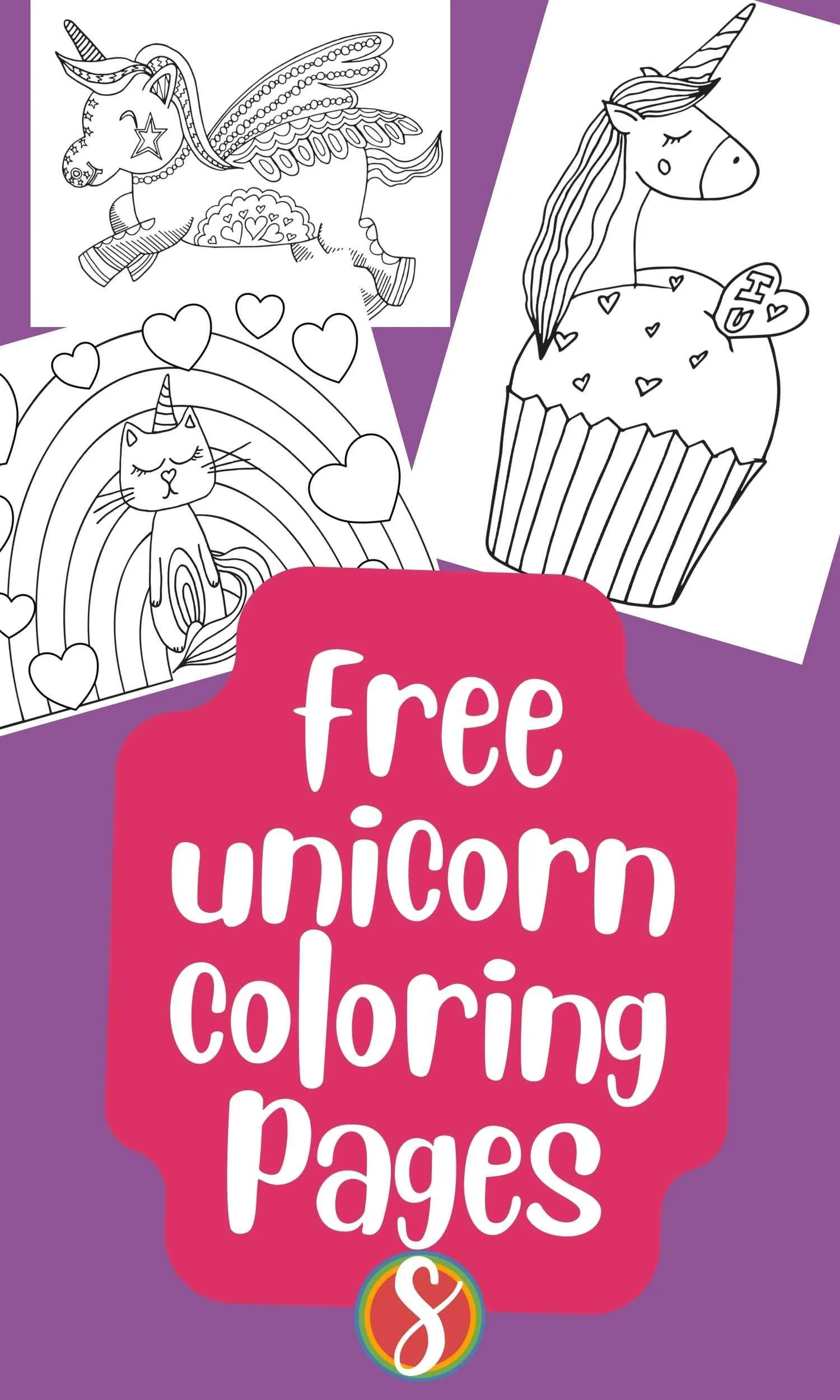 unicorn coloring page free – Image 11