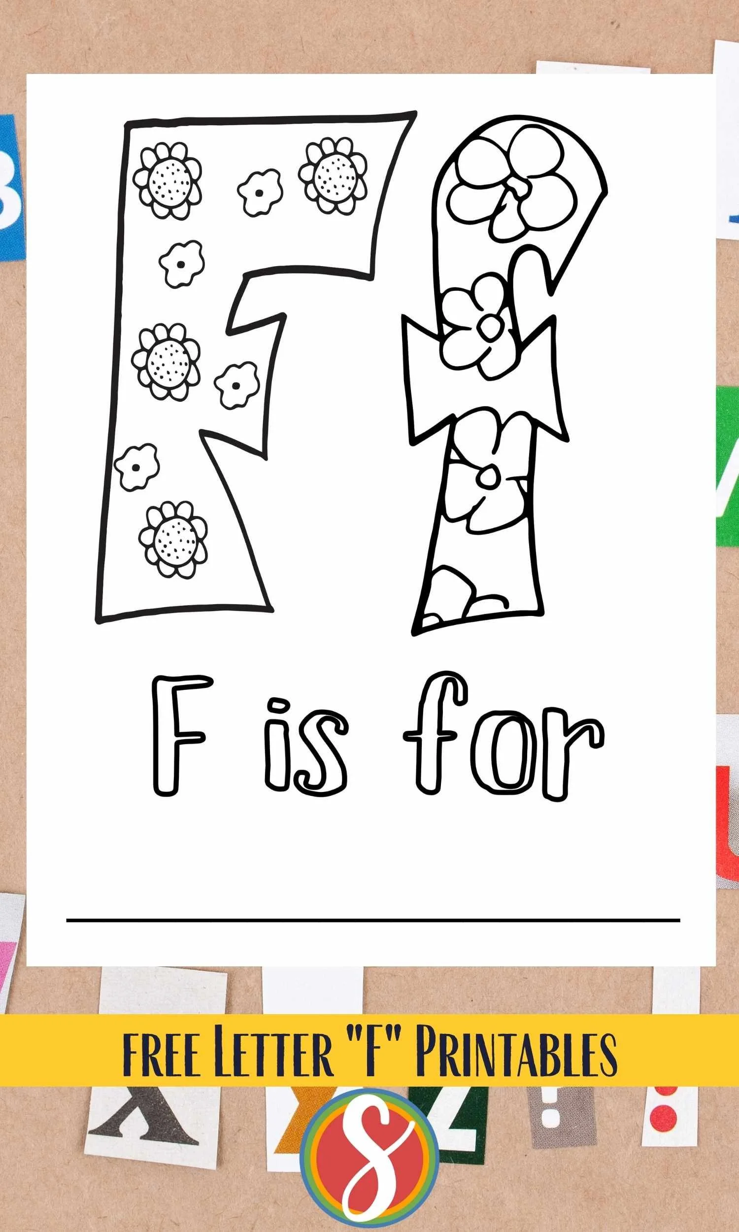 Fabulous Flower Letter F Coloring Worksheet
