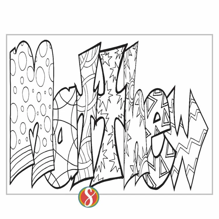 Free Matthew Scripture Coloring Pages — Stevie Doodles