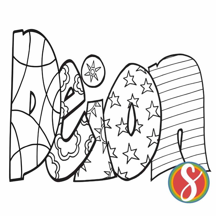 Free Deion Name Coloring Page — Stevie Doodles
