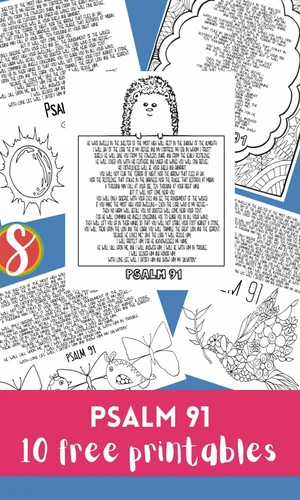 10 Free Psalm 91 Coloring Pages — Stevie Doodles