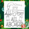 Fre Polar Express Coloring Pages โ Stevie Doodles
