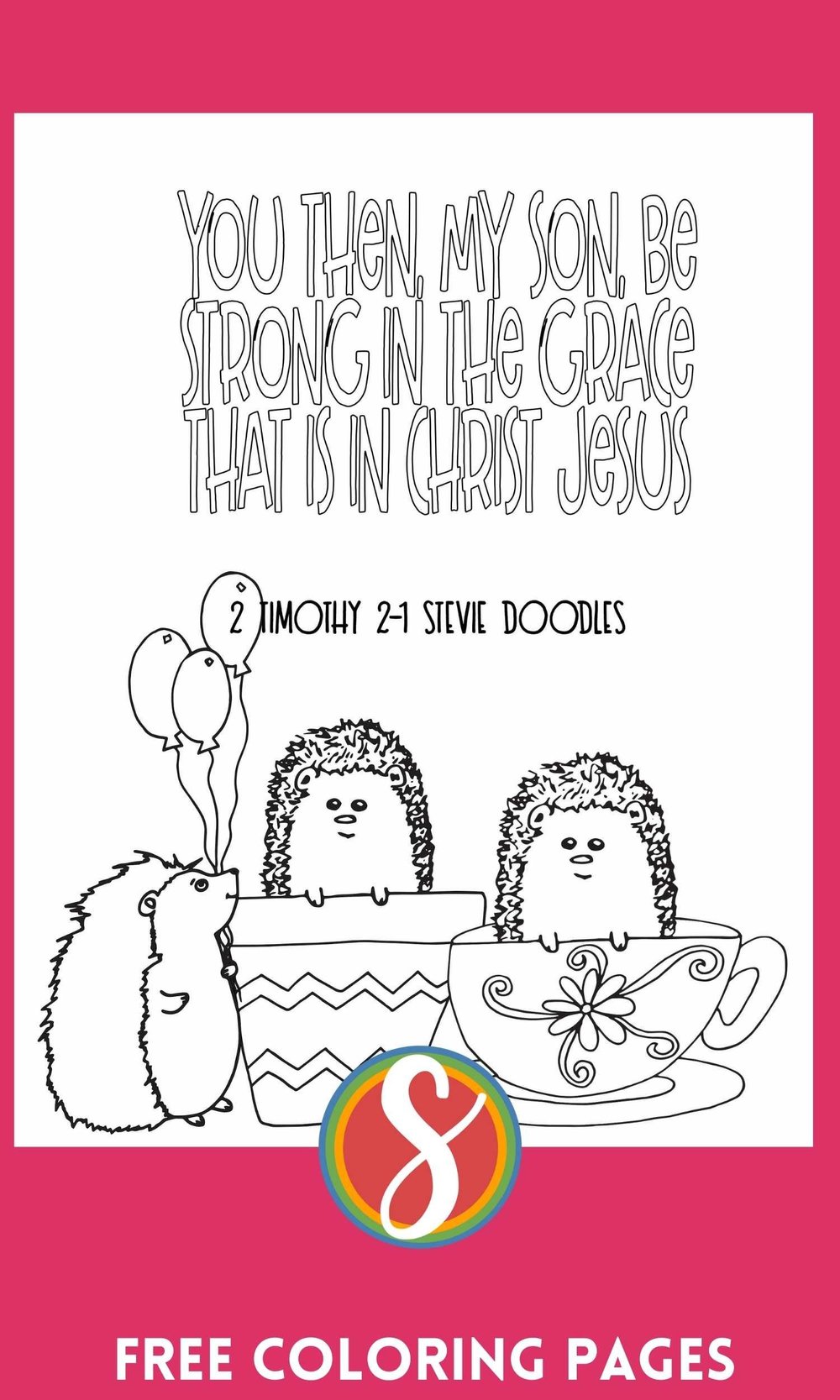 2 Timothy Free Printable Coloring Pages — Stevie Doodles