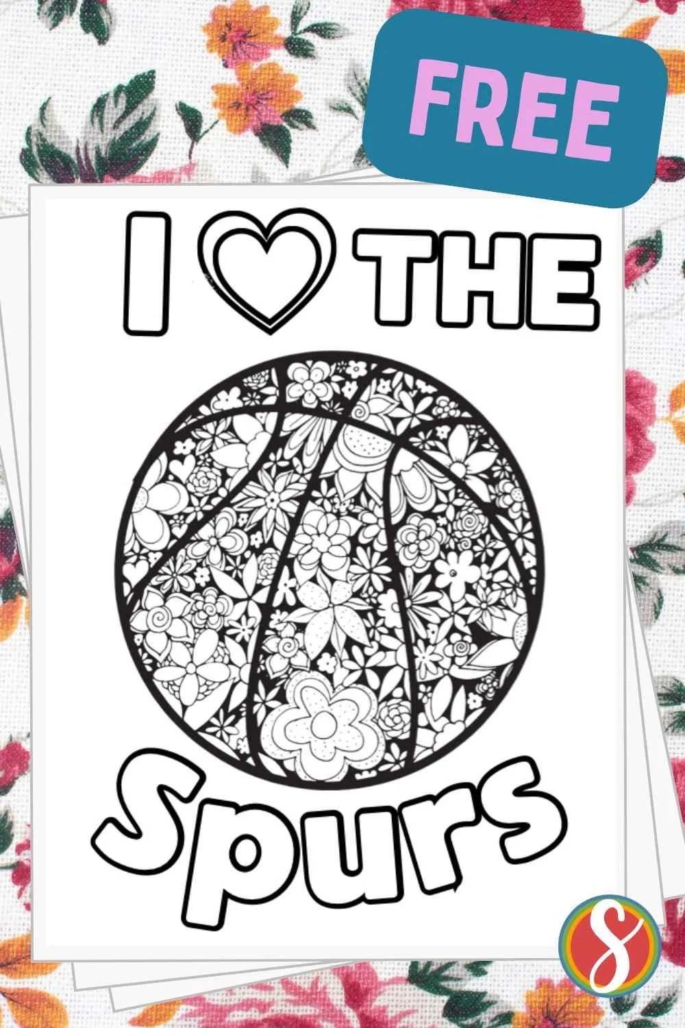 Free San Antonio Spurs Coloring Pages — Stevie Doodles