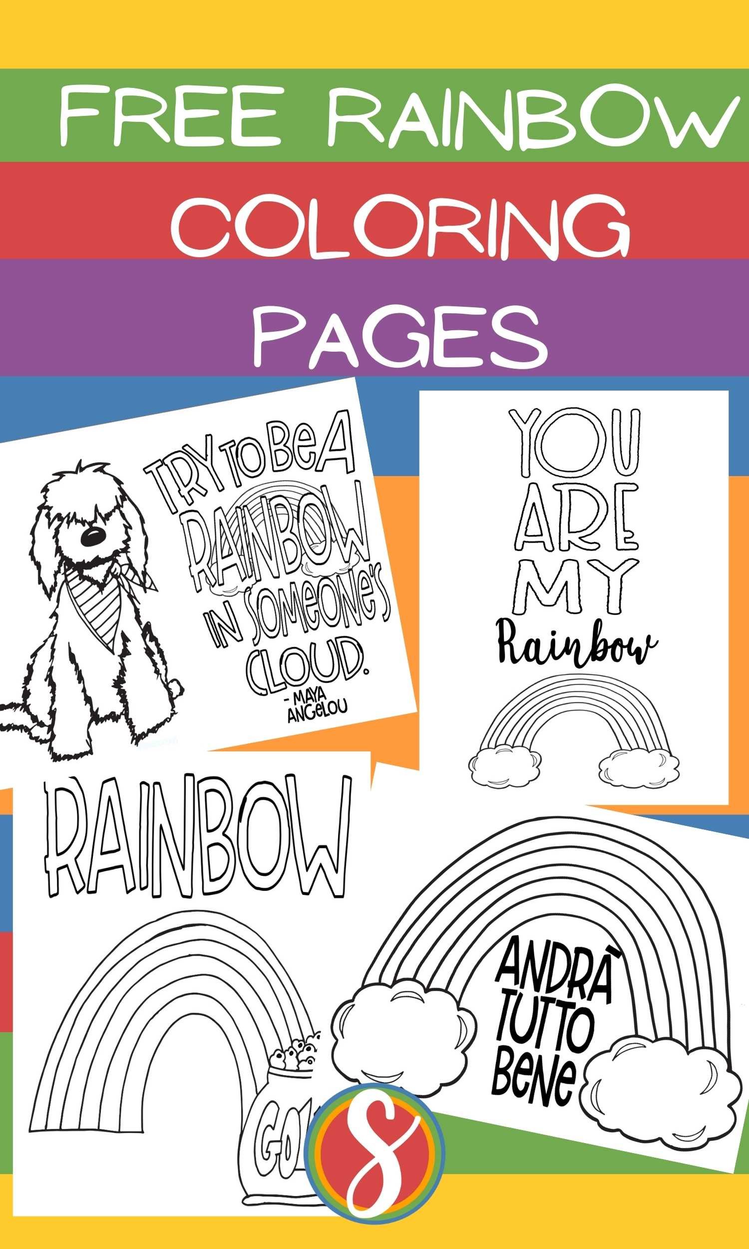 Free Rainbow Friends Party Printables! + Coloring Pages