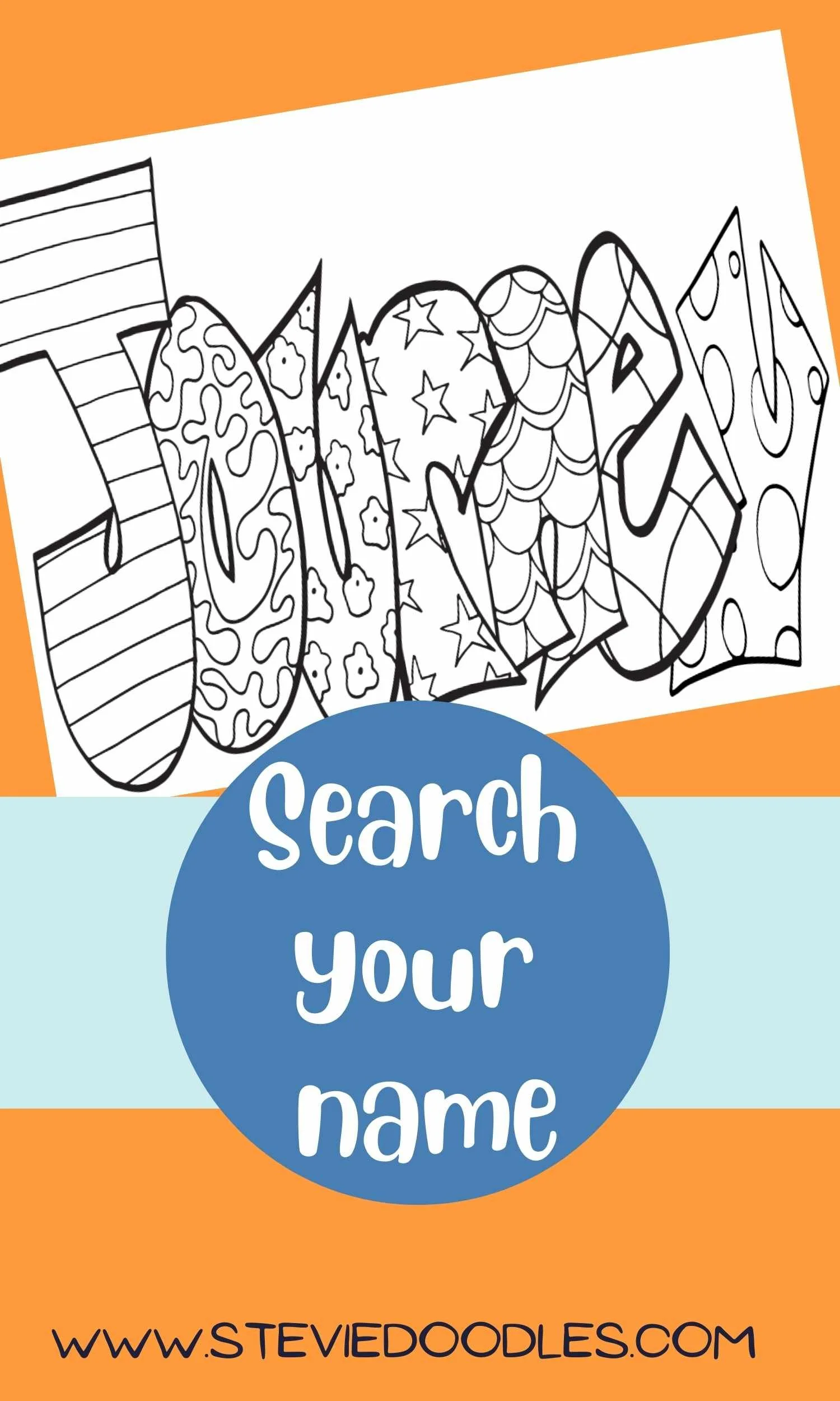 Color Page Name Rj JOURNEY Free Name Coloring Page — Stevie Doodles