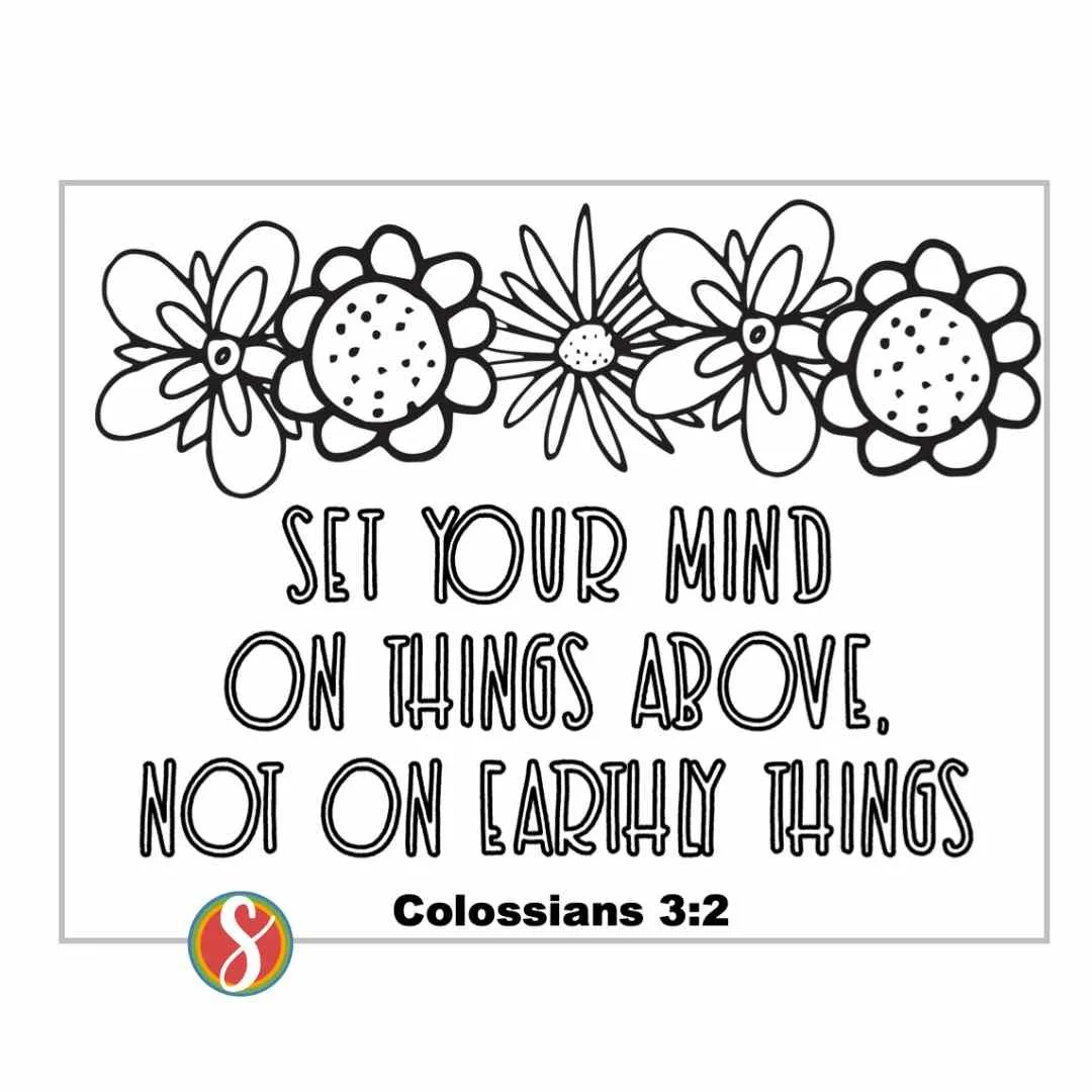Free Colossians 3:16 Coloring Page — Stevie Doodles