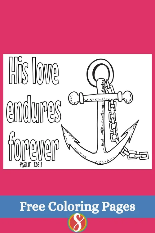 Free "His Love Endures Forever" Coloring Page — Stevie Doodles